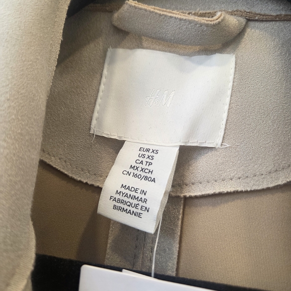 H&M Cream Trench Coat with Belt - Picture 4 of 5